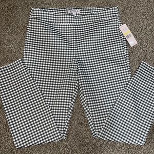 Gingham Skinny Pants